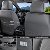 Coverado Car Seat Covers, Luxury Faux Leather Car Seat Protectors, Front and Back Universal Auto Interior Accessories Fit for Most Vehicles - 2 of 4