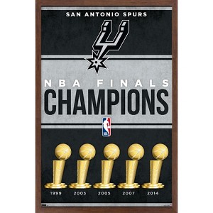 Trends International NBA San Antonio Spurs - Champions 23 Framed Wall Poster Prints - 1 of 4