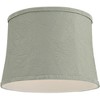Springcrest Yichun 14" Top x 16" Bottom x 11 1/2" High x 11 1/2" Slant Lamp Shade Replacement Medium Green Drum Modern Softback Washer Harp Finial - 3 of 4