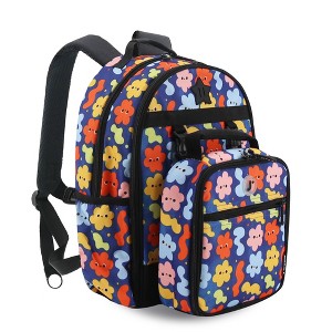JWorld Duet Kids' 18" Backpack with Detachable Lunch Box - Baby Cloud - 1 of 4