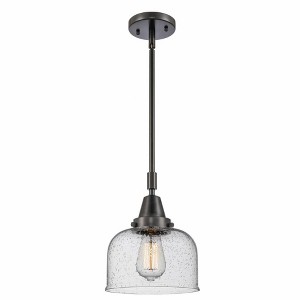 Bell - 1 Light Stem Hung Mini Pendant In Industrial Style-11.13 Inches Tall and 8 Inches Wide - 1 of 1