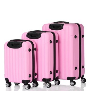 Karl Home 3in1 Multifunctional Large Capacity Traveling Storage Suitcase Luggage Set Pink - 1 of 4