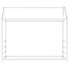 CAVINAS Twin Size Floor Bed Modern House-Shaped Metal Bed Frame with Headboard and Chimney for Bedroom - 3 of 4