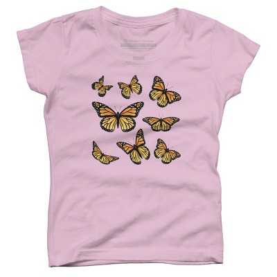 Girl's Design By Humans Monarch butterfly By AnnArtshock T-Shirt