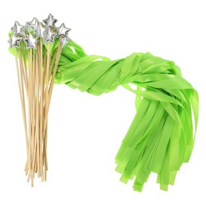 Unique Bargains Bell Ornament Wedding Party Ribbon Streamer Fairy Wands 24 Pcs - 1 of 4