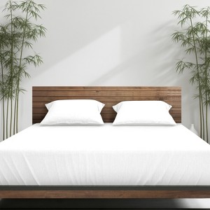 Emicey 2/3 set of cool bamboo fiber bed sheet covers, 12 inches deep, including 1 bed sheet and 2 pillowcases - 1 of 4