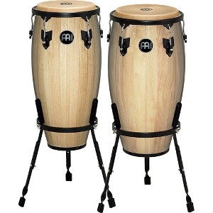 MEINL Headliner Series 11 and 12 Inch Wood Conga Set with Basket Stands - 1 of 4