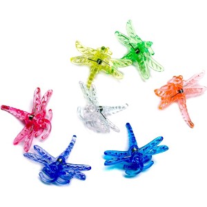 SuperMoss Dragonfly Orchid Clips – Plant Training Clips, Assorted Colors, 16 Count (Pack of 1) - 1 of 2