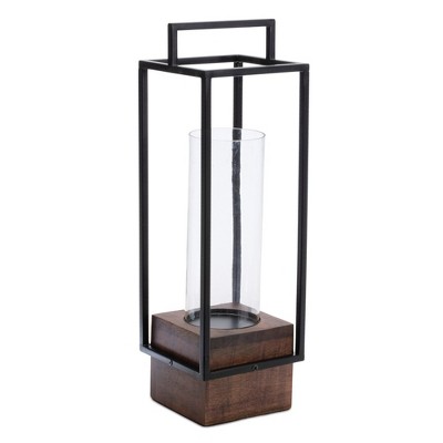 Melrose Wood Candle Holder with Frame 20"H