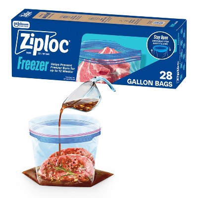 Ziploc Freezer Gallon Bags with Grip 'n Seal Technology