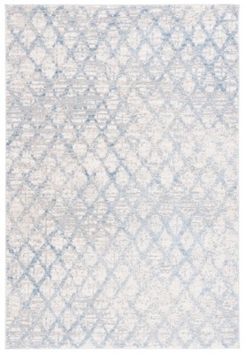 Ivory Abstract 5' x 7' Hand-Knotted Synthetic Area Rug
