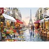 1500 Piece Jigsaw Puzzle, Flower Shop, Street of Paris, France, Eiffel Tower, Adult Puzzles, Castorland C-151288-2 - 2 of 4