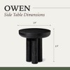 Maven Lane Owen Rustic Wooden Side Table - 4 of 4