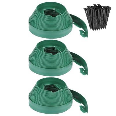 Unique Bargains Outdoor Plastic Garden Edging