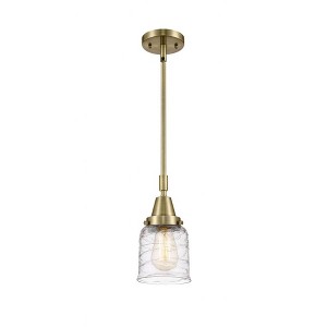 Bell - 1 Light Stem Hung Mini Pendant In Industrial Style-11.13 Inches Tall and 5 Inches Wide - 1 of 1