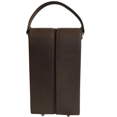 Amerileather Leather Double Wine Case Holder (#22-7)
