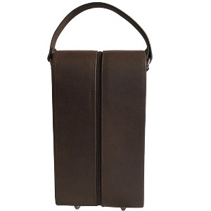 Amerileather Leather Double Wine Case Holder (#22-7) - 1 of 4