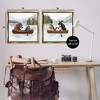 Stupell Industries Woodland Animals on Canoes 2pc Floating Frame Art Set, Gold, 25" x 25" - 3 of 4
