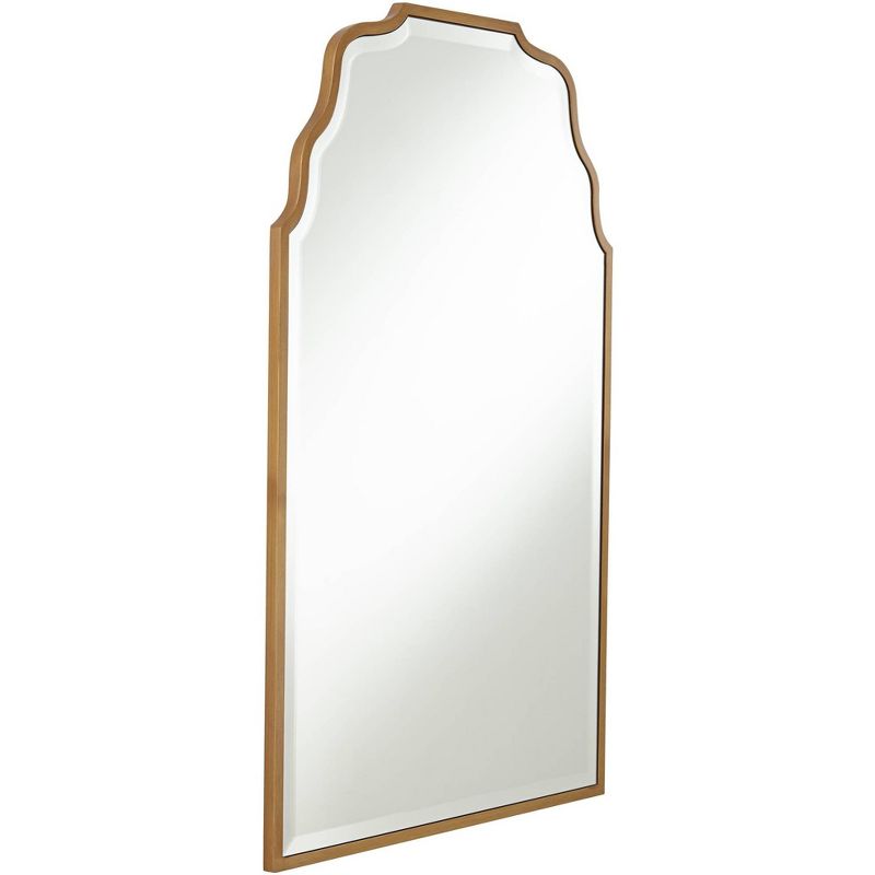 Noble Park Rectangular Vanity Decorative Wall Mirror Modern Beveled Waved Arched Lush Antique Gold Frame 26" Wide for Bathroom, 5 of 12