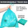 Sterline SimpleHuman Compatible Trash Bags - 50 Pack, 2.6-4 Gallons - Durable, Eco-Friendly Biodegradable - 2 of 4