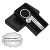 Unique Bargains Stainless Steel Personalized Durable Keychain with Gift Box 1 Set - 4 of 4