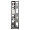 TOAOTBNBO 4 Tier All-Steel Spinning Bookshelf with Adjustable Shelf, Rotating Bookcase with 360° Wheels Rolling Book Shelf for Apartment - 3 of 4