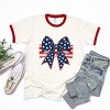 Simply Sage Market Coquette Patriotic Bow Ringer Tee - 3 of 4