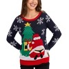 Tipsy Elves Women's Winter Whale Tail Sweater - Holiday Festive Sweater - 3 of 3