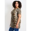 Avenue Women's Plus Size Button Detail Tunic Tee - 4 of 4