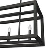 Hunter Fans 11" Squire Manor Ceiling Light Matte Black/Dark Ash Finish - 6 Bulbs, Incandescent, 60W, Dry Rated, 1 Year Warranty - 2 of 2
