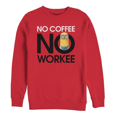 Men's Despicable Me Minion No Coffee Sweatshirt