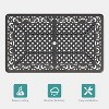 59'' Cast Aluminum Outdoor Dining Table – Weather-Resistant, 6-8 Seat Patio Table w/Umbrella Hole & Adj. Feet for Backyard, Deck, Garden, Bronze - 4 of 4