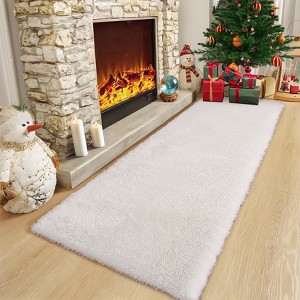 Luxury Shag Area Rugs for Living Room Bedroom Non-Slip Fluffy Soft Shaggy Rug Carpet Indoor Plush 8x10 Rug for Kids Play Room Nursery Home Dorm Decor - 1 of 4