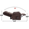Dual Motor Power Lift Recliner Chair with 8-Point Massage, Lumbar Heating, and Heavy Duty Motion Mechanism - 4 of 4