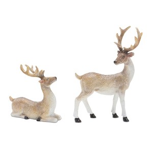 Melrose Glittered Deer Figurine (Set of 6) - 1 of 4