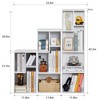 VECELO 3 Shelf Bookcase, Wood Bookshelf and Bookshelves - 3 of 4
