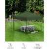 10x10 FT Heavy Duty Pop Up Canopy Tent with 1 Removable Mesh Sidewalls, One Person Setup Commercial Shelter for Events, Parties, Camping - 2 of 4