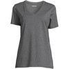 Lands' End Women's Relaxed Supima Cotton V-Neck T-Shirt - 3 of 4