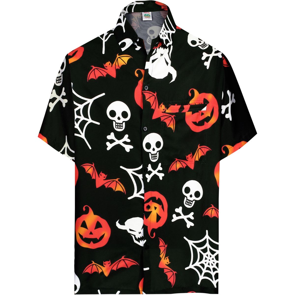 HAPPY BAY Men's Halloween Costumes Hawaiian Short Sleeve Button Down Shirt Mens Shirt Holiday Shirts for Men Funny - thumbnail 5