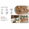 Kumasinova 42" Lift-Top Coffee Table,Side Table with Fluted Panel Hidden Storage,End Table with Curved Corners,Center Table for Living Room - 3 of 4