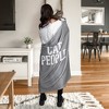Pavilion Gift Company - Cat People - 50" x 60" Royal Plush Hooded Blanket - Throw Blankets - 3 of 4