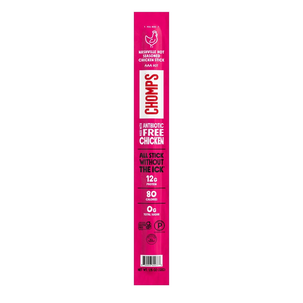 Chomps Snack Sticks Nashville Hot Chicken Meat Sticks - 1.15oz