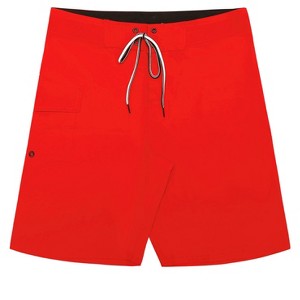 Lars Amadeus Men's Solid Color Elastic Waist Beach Swimwear Shorts - 1 of 3