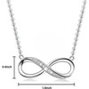 Infinity Pendant Necklace for Women, 925 Sterling Silver Love Heart Necklace - 2 of 4