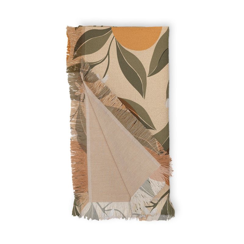 Cuss Yeah Designs Abstract Oranges Woven Throw Blanket - Deny Designs, 4 of 8