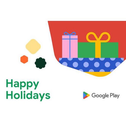 Google Play Happy Holidays Presents Gift Card (email Delivery