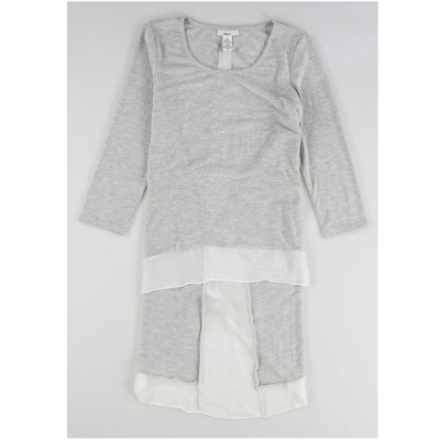 bar III Womens Chiffon-Trim Tunic Blouse