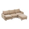 99'' Fabric L-Shaped Modular Sectional Sofa with Free Combination, 4-Piece Modular Set - 2 of 4