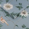 Nuit Sky Blue Floral Birds Paste the Wall Wallpaper - 3 of 4