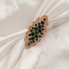 SOHI Women's Green Crystal Cocktail Ring - 2 of 3